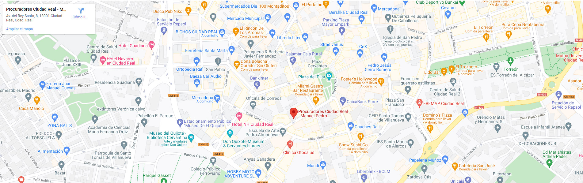 Sánchez Palacio, Despacho Jurídico, Procuradores Ciudad Real